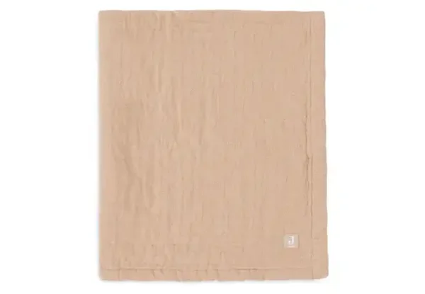 Jollein Deken Hydrofiel 75x100cm Jacquard - Biscuit - GOTS