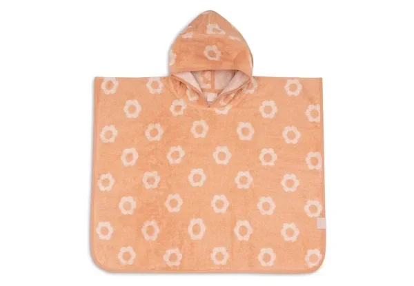 129. Jollein Badponcho Badstof - Jacquard flower
