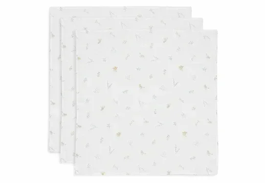 125. Jollein Hydrofiele Doek Small 70x70cm - Lovely Birds - 3 Stuks