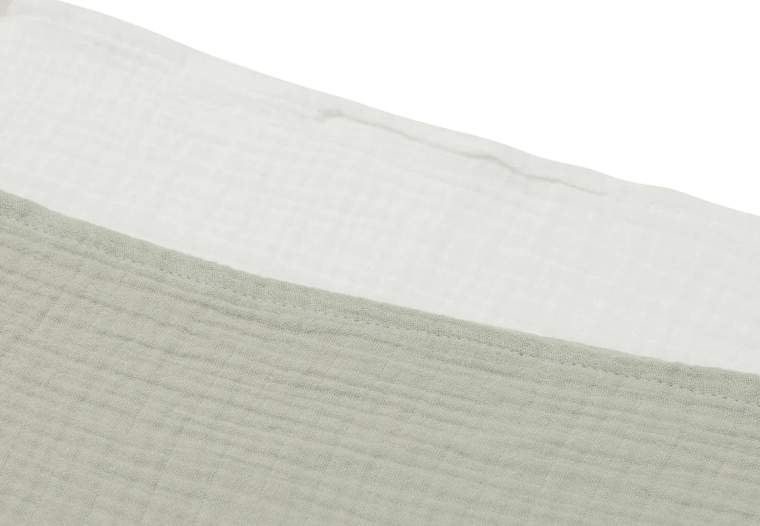 123. Jollein Hydrofiele Doek Small 70x70cm - olive green/Ivory - 4 Stuks