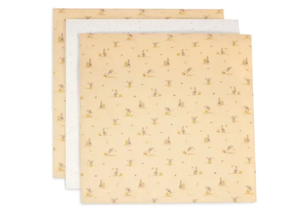 jollein Hydrofiele Doek Small 70x70cm - Kangaroots - 3 Stuks