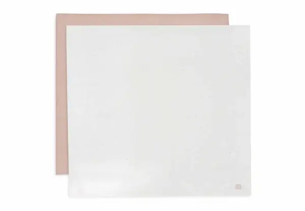 122. Jollein Hydrofiele Doek Large 115x115cm - Twinkling - 2 Stuks wild rose
