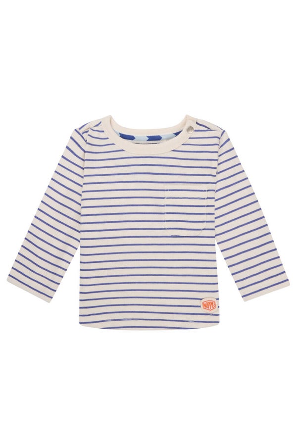 Noppies boys longsleeve stripe dark blue
