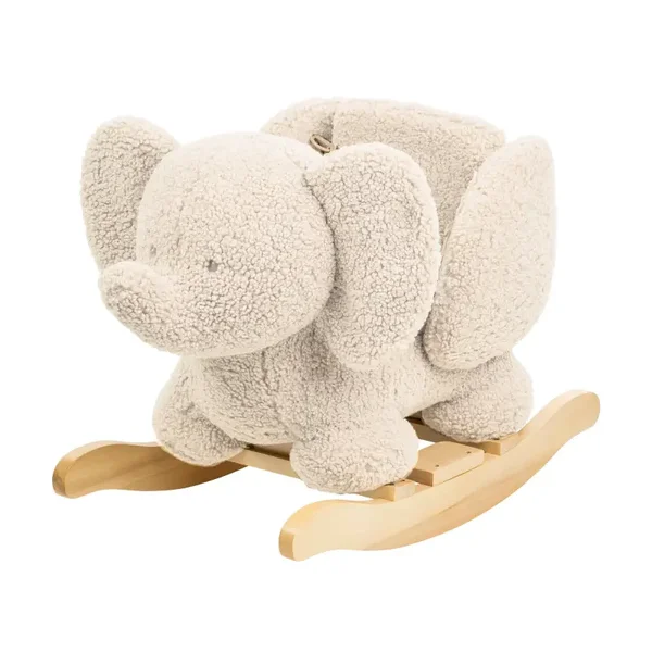 Nattou schommelpaard olifant Teddy ecru
