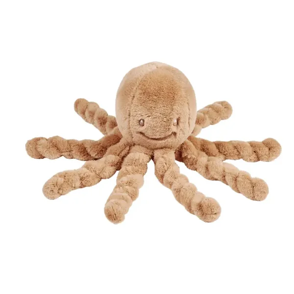 Nattou Lapidou Doudou Knuffel Octopus - 22 cm - Warm beige