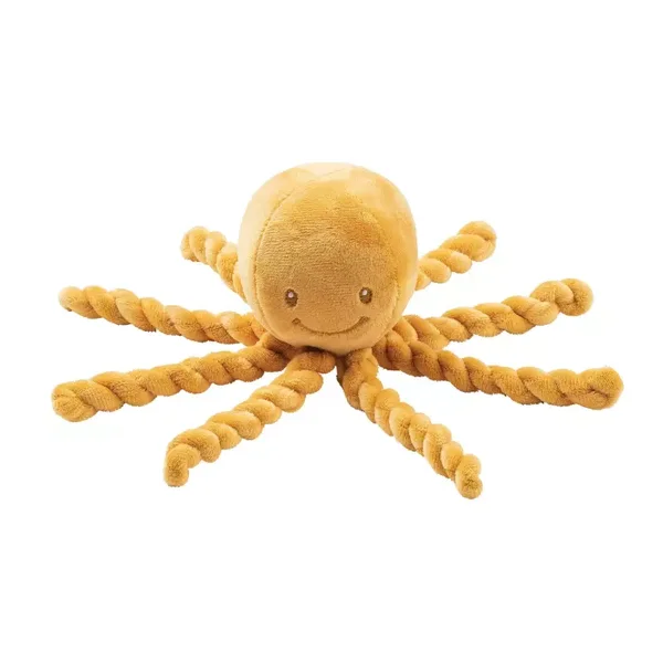 Nattou Knuffel Octopus Lapidou geel 25cm