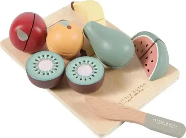 110. Little dutch Houten snijset fruit