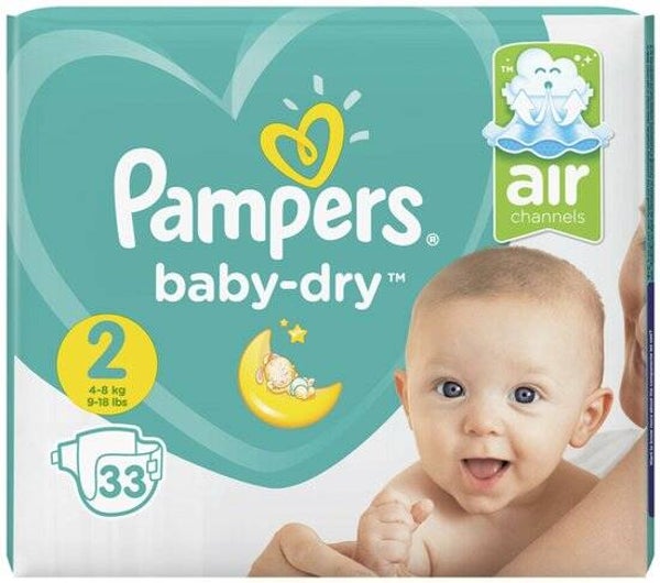 Pampers Baby Dry Maat 2 33st