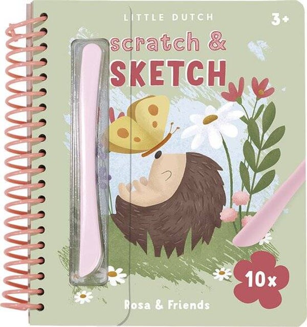 Little dutch Kras- en schetsboek Rosa & Friends