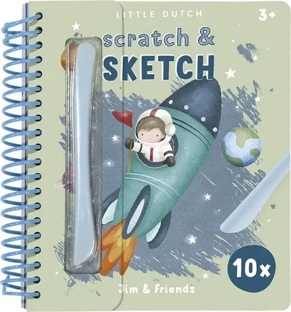 146. Little dutch Kras- en schetsboek Jim & Friends