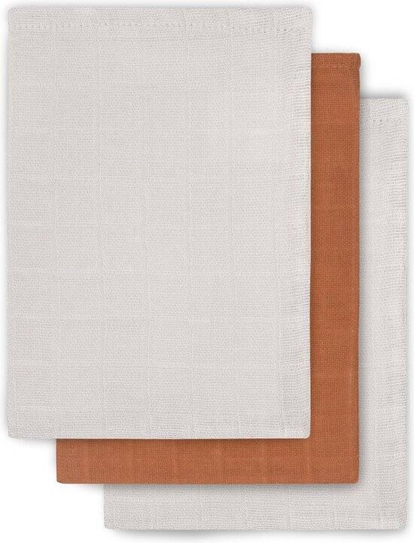 Jollein Washandje Bamboe hydrofiel caramel (3pack)