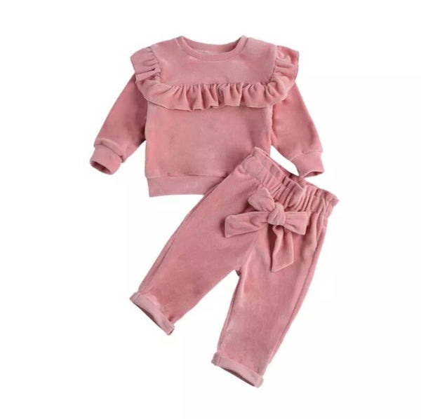 Huispakje oud-roze maat 12-18 maand