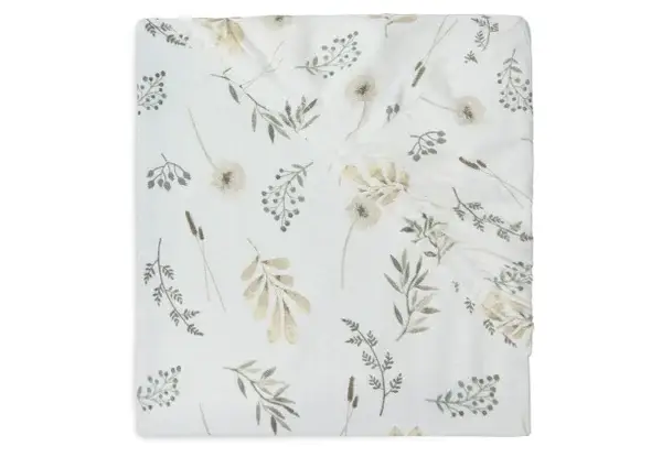 56. Jollein Hoeslaken Wieg Jersey 40/50x80/90cm Wild Flowers