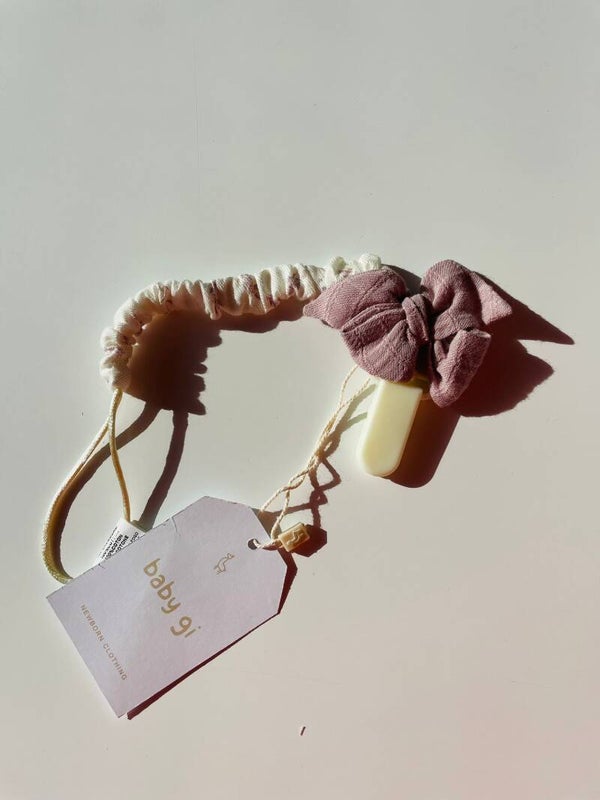 Baby Gi fopspeen lint bow lily