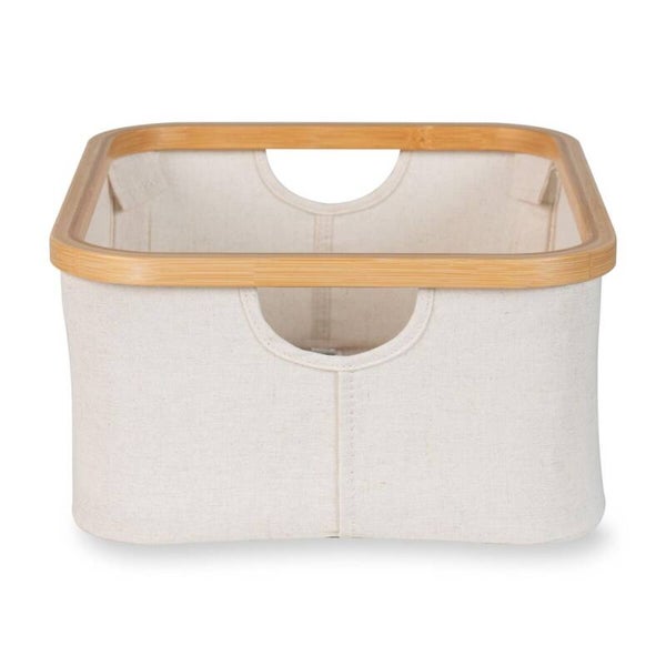 quax Opbergmand Badmeubel - 38 x 30 cm - Beige-Naturel