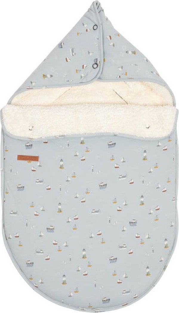 Little dutch Voetenzak autostoeltje 0+ Sailors Bay Blue