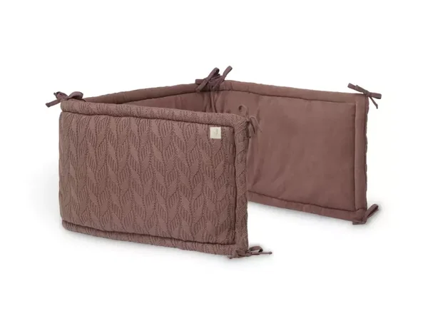 Jollein Bedomrander Spring Knit 180x35cm - Chestnut