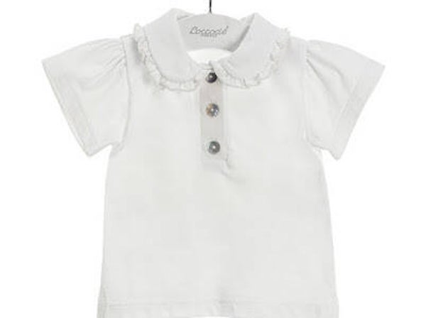 Coccodé witte t-shirt met kraagje