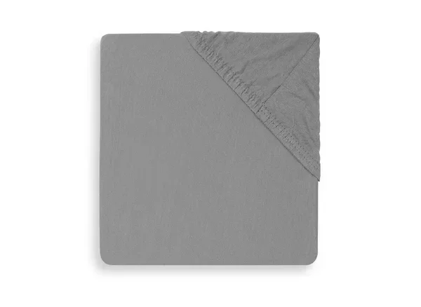 Jollein Hoeslaken Boxmatras Jersey 75x95cm - Storm Grey 2st
