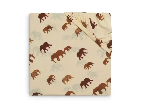 Jollein Hoeslaken Ledikant Jersey 60x120cm - Savannah