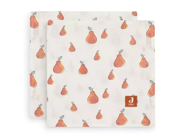 Jollein Hydrofiel Multidoek 115x115cm - Pear - 2 Stuks