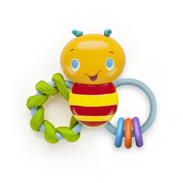 40. Bo-Jungle Bright Starts ChewBee Rattle Teether