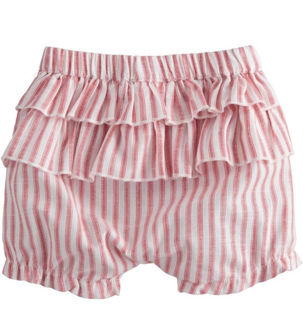 SHORT rood-wit gestreept