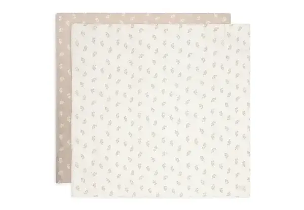 127. Jollein Hydrofiele Doek Large 115x115cm Twig Wild Rose (2pack)