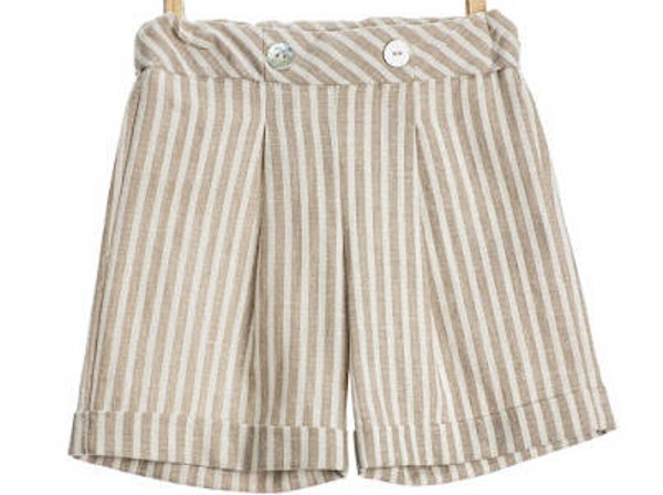 Coccodé short met bruine streepjes