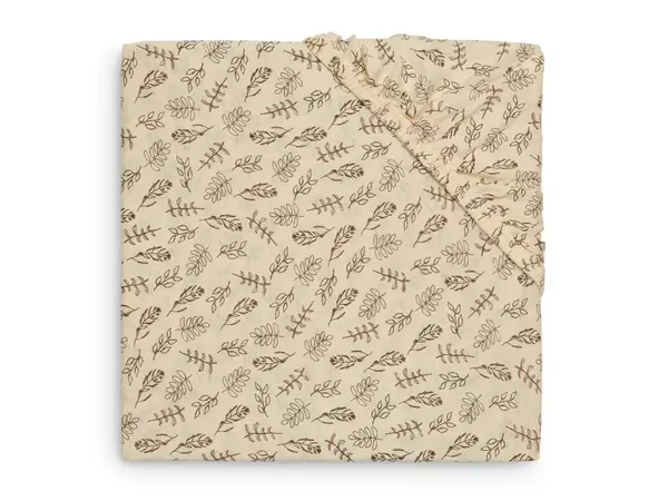 Jollein Hoeslaken Ledikant Jersey 60x120cm - Meadow - Chestnut