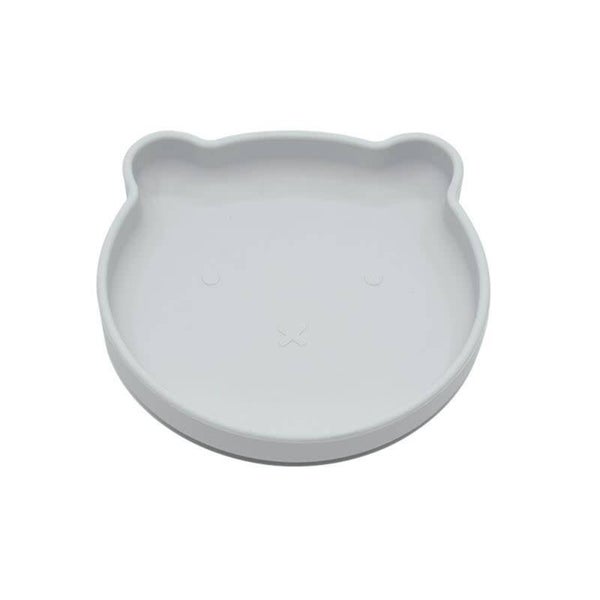 Bo-Jungle B-Suction Plate Bear Grey - Silicone