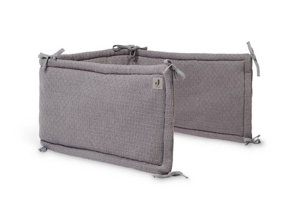 Jollein Bedomrander Bliss Knit 180x35cm - Storm Grey