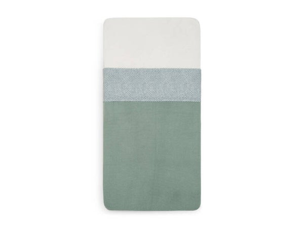 Jollein Laken Ledikant 120x150cm Snake - Ash Green