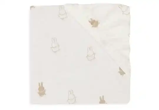 90. Jollein Hoeslaken Jersey 60x120cm Happy Miffy Nougat