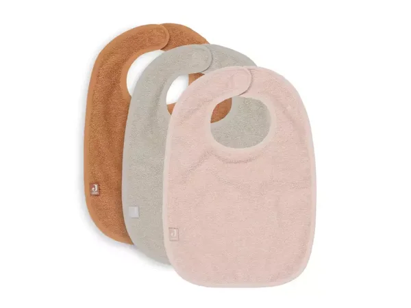 Jollein Slab Badstof - Pale Pink/Nougat/Caramel - 3 Stuks