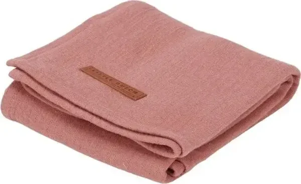 64. Little dutch Swaddle doek 120 x 120 Pure Pink Blush