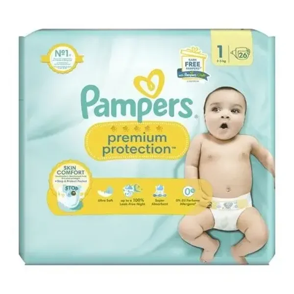 139. Pampers Premium Protection 1 | 26 stuks