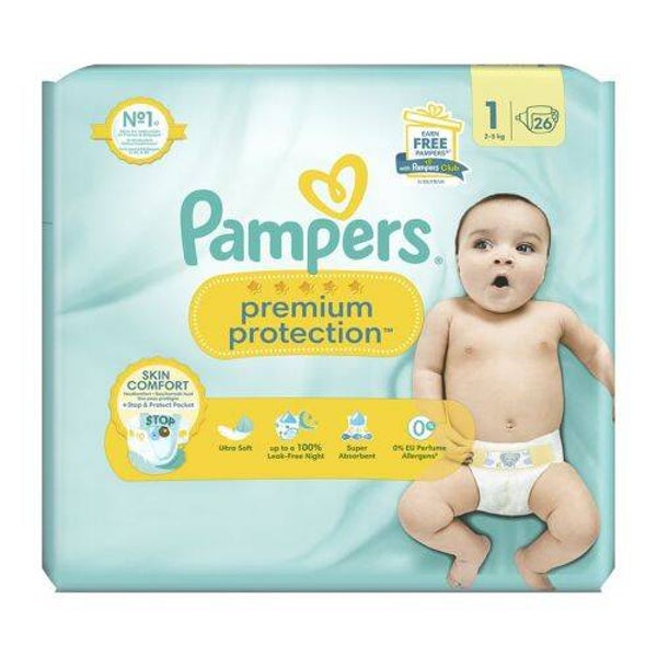 Pampers Premium Protection 1 | 26 stuks