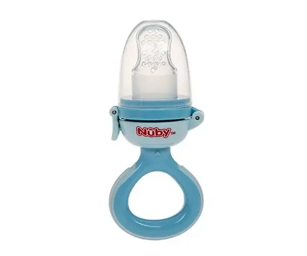 88. Nuby Siliconen Nibbler - blauw