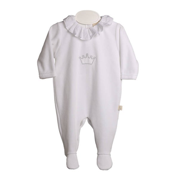 White velour met kroontje 3maand