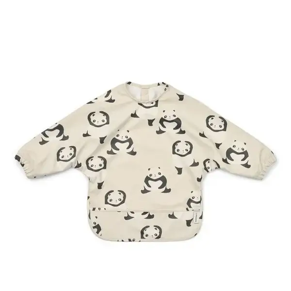 143. Liewood Merle Printed Cape Bib Panda / Sandy