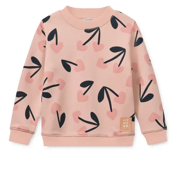 Liewood RIDLEY Printed Sweatshirt Mega Cherry heart / Rosey
