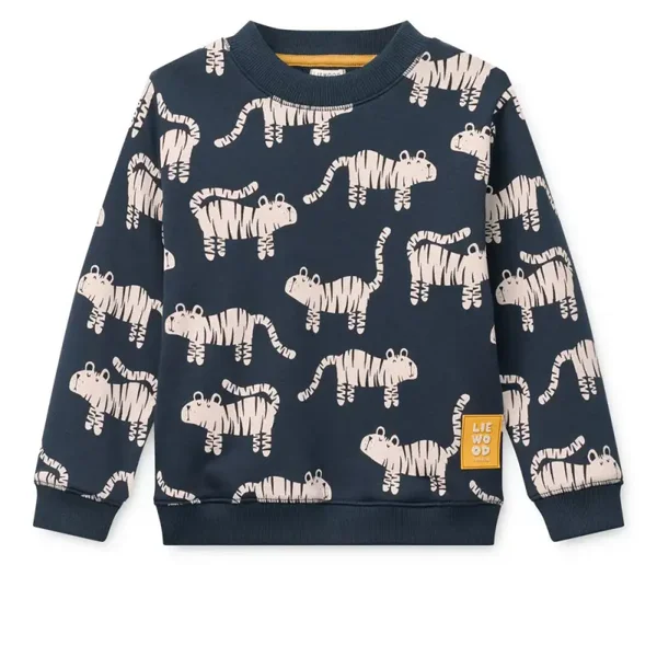Liewood RIDLEY Printed Sweatshirt Tiger / Classic navy