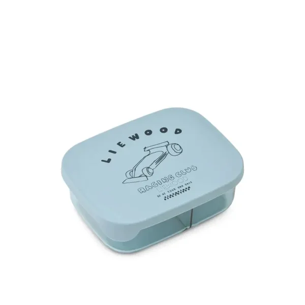 Liewood Arthur Tritan Lunchbox Race cars / Beach blue