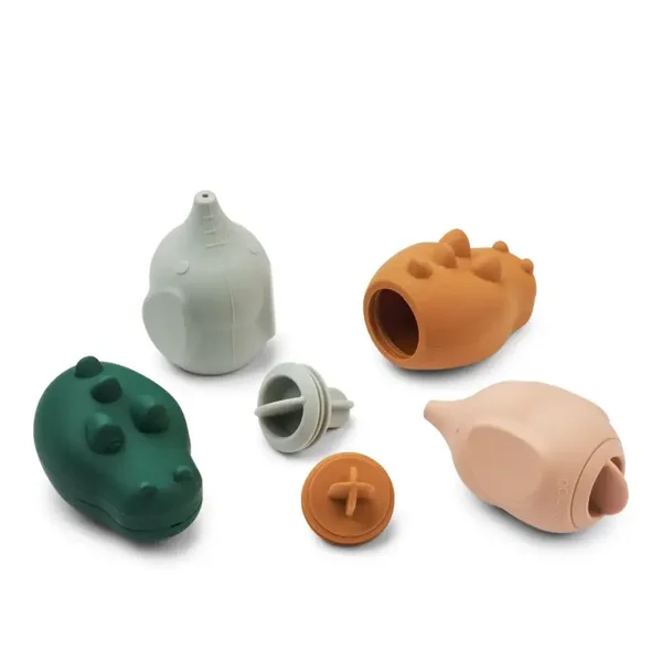 Liewood Carolina Squeezy Toy 4-pack Dove Blue multimix