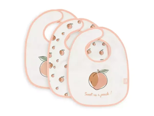 Jollein Slab Badstof Waterproof Peach - 3 Stuks