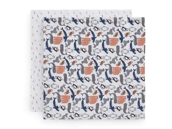 138. Jollein Hydrofiel Multidoek Polar 115x115cm - 2 Stuks