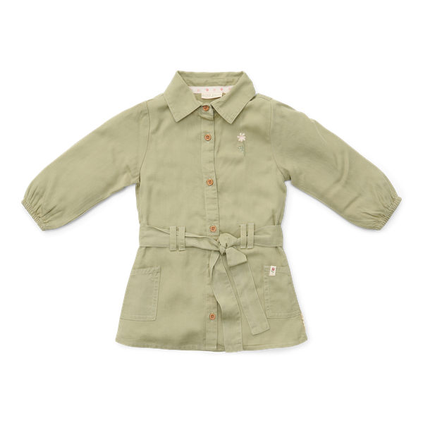 Little dutch Dress long sleeves Green