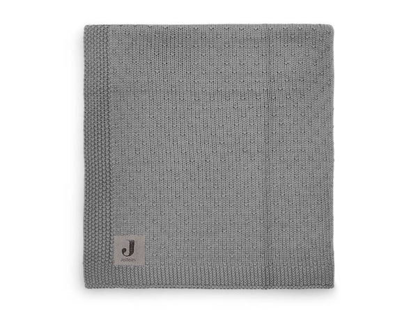 Jollein Deken Wieg 75x100cm Bliss Knit - Storm Grey