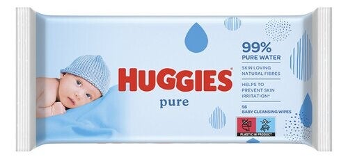 HUGGIES babydoekjes pure 56st